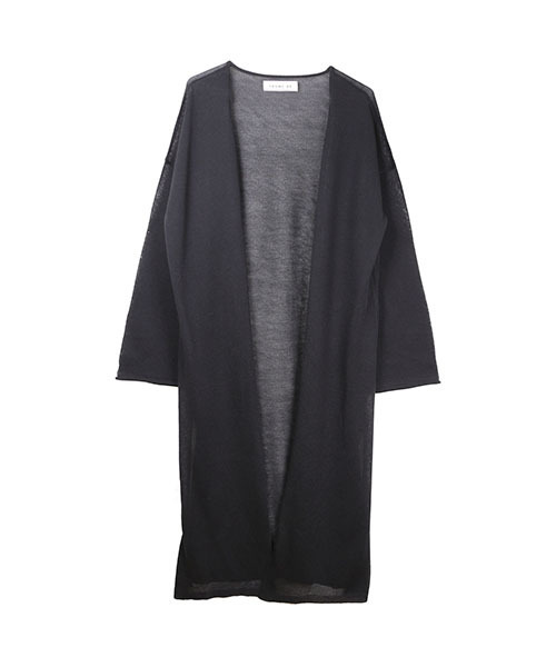 TRUNC(トランクエイティーエイト)の「Linen High gauge Cardigan(カーディガン/ボレロ・レディース・ブラック/アイボリー/キャメル・FREE)」の22枚目の写真