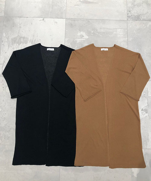 TRUNC(トランクエイティーエイト)の「Linen High gauge Cardigan(カーディガン/ボレロ・レディース・ブラック/アイボリー/キャメル・FREE)」の18枚目の写真
