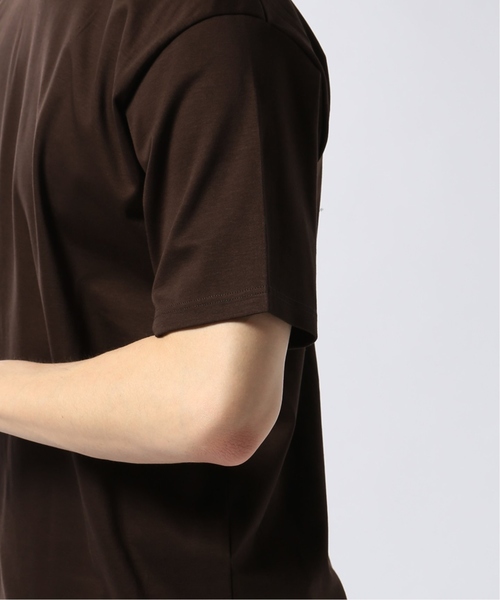 EDIFICE（エディフィス）の「コットン/リヨセル ポンチ クルーネック TEE（Tシャツ/カットソー・メンズ・ブラック/ホワイト/ネイビー/ブラウン・LARGE/MEDIUM/SMALL）」の12枚目の写真