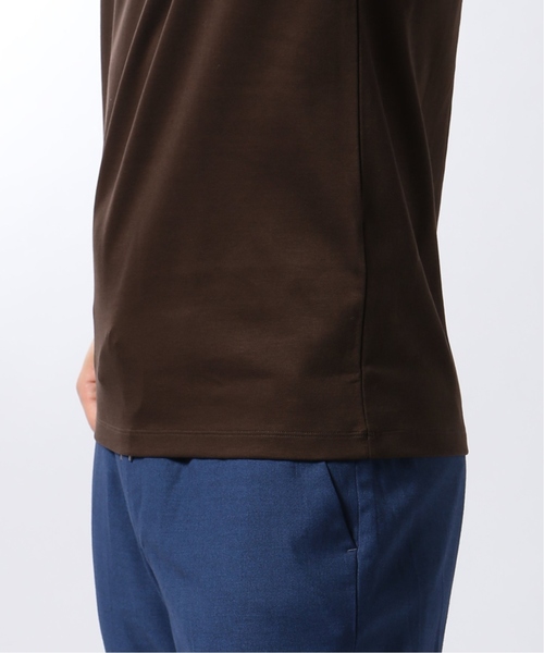 EDIFICE（エディフィス）の「コットン/リヨセル ポンチ クルーネック TEE（Tシャツ/カットソー・メンズ・ブラック/ホワイト/ネイビー/ブラウン・LARGE/MEDIUM/SMALL）」の13枚目の写真