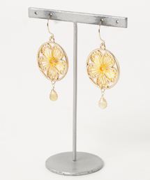 【岩座】大輪花ピアス