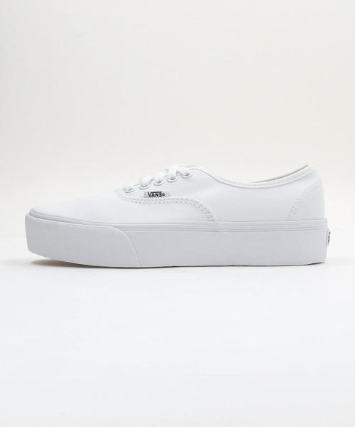 VANS（バンズ）の「＜VANS（バンズ）＞AUTHENTIC オーセンティック プラットフォーム/スニーカー  о（スニーカー・レディース・ホワイト・7/5/6/5h/6h）」の3枚目の写真