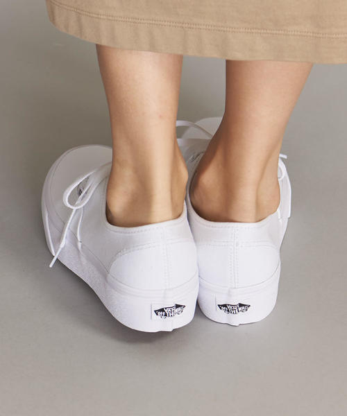 VANS（バンズ）の「＜VANS（バンズ）＞AUTHENTIC オーセンティック プラットフォーム/スニーカー  о（スニーカー・レディース・ホワイト・7/5/6/5h/6h）」の9枚目の写真