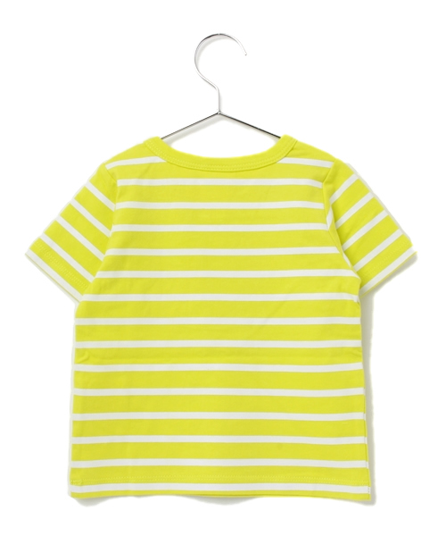 B:MING by BEAMS（ビーミングバイビームス）の「○ビーミング by ビームス / ボーダーワッペンT（Tシャツ/カットソー・キッズ・ネイビー/ミント/オフホワイト・80/150/100/120/90/110/130/140）」の11枚目の写真