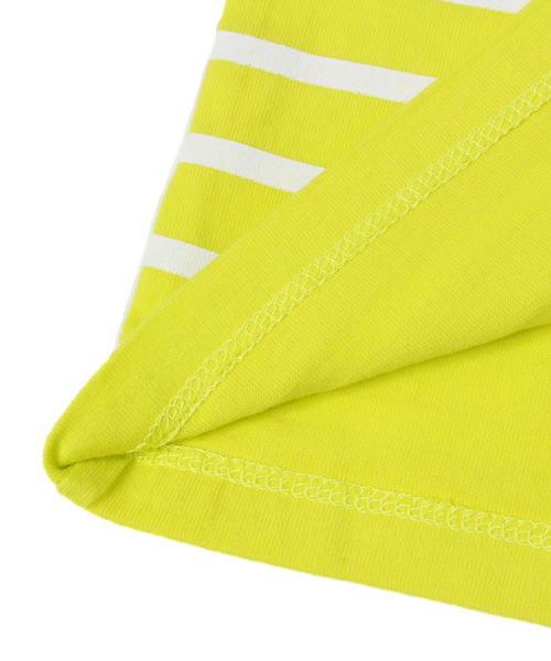 B:MING by BEAMS（ビーミングバイビームス）の「○ビーミング by ビームス / ボーダーワッペンT（Tシャツ/カットソー・キッズ・ネイビー/ミント/オフホワイト・80/150/100/120/90/110/130/140）」の10枚目の写真