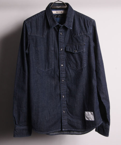 FACTOTUM(ファクトタム)の「【オンライン限定セール対象品】FACTOTUM × MAGINE AMERICAN RAG CIE Limited edition ワンウォッシュデニムシャツ∴(シャツ/ブラウス・メンズ・インディゴブルー・48/46)」の2枚目の写真