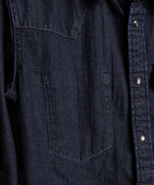 FACTOTUM(ファクトタム)の「【オンライン限定セール対象品】FACTOTUM × MAGINE AMERICAN RAG CIE Limited edition ワンウォッシュデニムシャツ∴(シャツ/ブラウス・メンズ・インディゴブルー・48/46)」の4枚目の写真