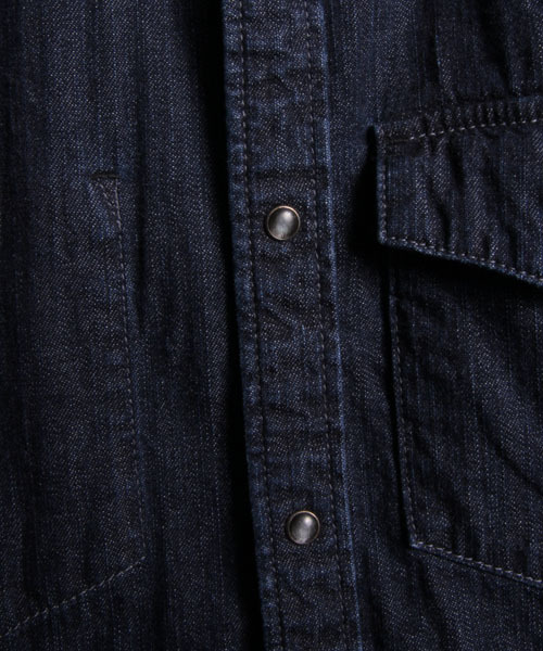 FACTOTUM(ファクトタム)の「【オンライン限定セール対象品】FACTOTUM × MAGINE AMERICAN RAG CIE Limited edition ワンウォッシュデニムシャツ∴(シャツ/ブラウス・メンズ・インディゴブルー・48/46)」の17枚目の写真