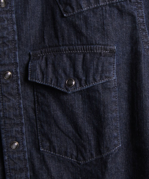 FACTOTUM(ファクトタム)の「【オンライン限定セール対象品】FACTOTUM × MAGINE AMERICAN RAG CIE Limited edition ワンウォッシュデニムシャツ∴(シャツ/ブラウス・メンズ・インディゴブルー・48/46)」の18枚目の写真