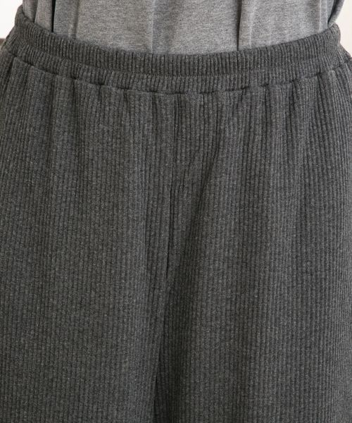 sabstreet my standard(サブストリートマイスタンダード)の「カットソーリブパンツ【大きいサイズ対応】【15号(3L)~19号(5L)】(その他パンツ・レディース・チャコールグレー/ブラック・19号/15号)」の7枚目の写真