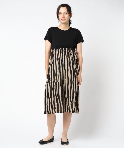 セール ベア天 ストライプドッキングワンピース ワンピース La Comfy ラコンフィー のファッション通販 Zozotown