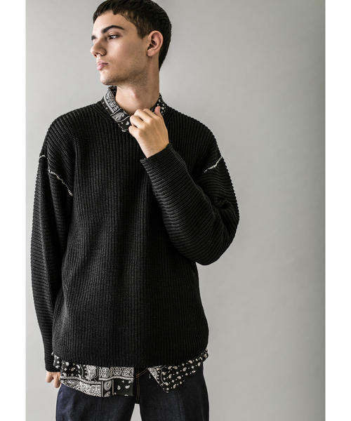モンキータイム　モヘアニット monkey time monkey time＞ MOHAIR GRDTN CN／ニット