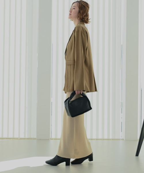 AmiAmi（アミアミ）の「【2025AW再販！】スクエアトゥバックファスナーショートブーツ（ブーツ・レディース・ブラック系その他/ブラック/ブラウン/グレー/キャメル/ベージュ・L/LL/M/S）」の16枚目の写真