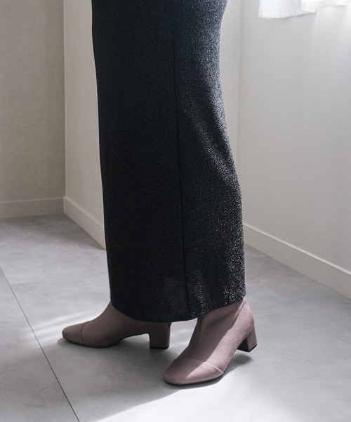 AmiAmi（アミアミ）の「【2025AW再販！】スクエアトゥバックファスナーショートブーツ（ブーツ・レディース・ブラック系その他/ブラック/ブラウン/グレー/キャメル/ベージュ・L/LL/M/S）」の21枚目の写真