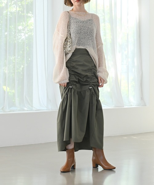 AmiAmi（アミアミ）の「【2025AW再販！】スクエアトゥバックファスナーショートブーツ（ブーツ・レディース・ブラック系その他/ブラック/ブラウン/グレー/キャメル/ベージュ・L/LL/M/S）」の14枚目の写真