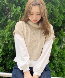 apres jour | タートルベスト×ブラウスセット【ZOZOTOWN限定アイテム】(ニット/セーター)