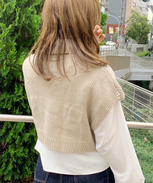 apres jour(アプレジュール)の「タートルベスト×ブラウスセット【ZOZOTOWN限定アイテム】(ニット/セーター・レディース・ベージュ/モカ/ライトベージュ・フリー)」の10枚目の写真