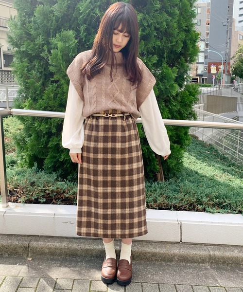 apres jour(アプレジュール)の「タートルベスト×ブラウスセット【ZOZOTOWN限定アイテム】(ニット/セーター・レディース・ベージュ/モカ/ライトベージュ・フリー)」の15枚目の写真