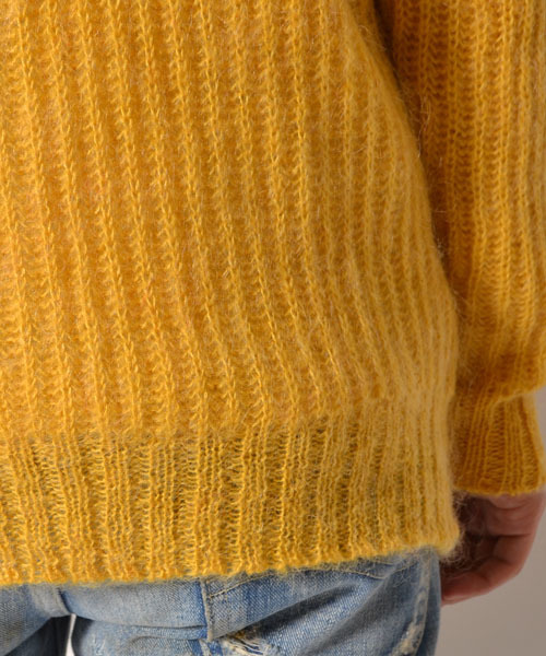 AMERICAN RAG CIE（アメリカンラグシー）の「AMERICAN RAG CIE モヘアウールシルクカーディガン 109-AWA-M142-KN006（ニット/セーター・メンズ・オフホワイト/ネイビー/イエロー/レッド・2/1）」の16枚目の写真