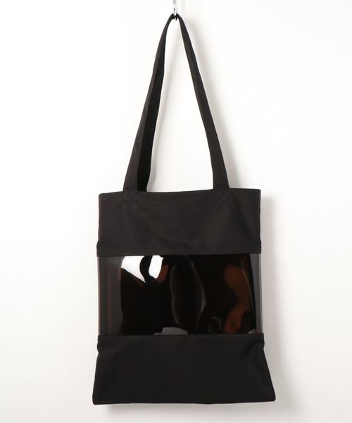rapiecage(ラピエサージュ)の「キャンバスPVCコンビトートBAG(トートバッグ・レディース・ブラック/パープル/キナリ・FREE)」の4枚目の写真