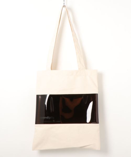 rapiecage(ラピエサージュ)の「キャンバスPVCコンビトートBAG(トートバッグ・レディース・ブラック/パープル/キナリ・FREE)」の8枚目の写真