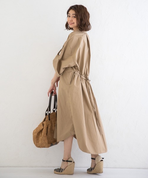 Munich(ミューニック)の「ビンテージコットンツイル シャーリングシャツワンピース(シャツワンピース・レディース・ベージュ/カーキ/ブラック・FREE)」の15枚目の写真