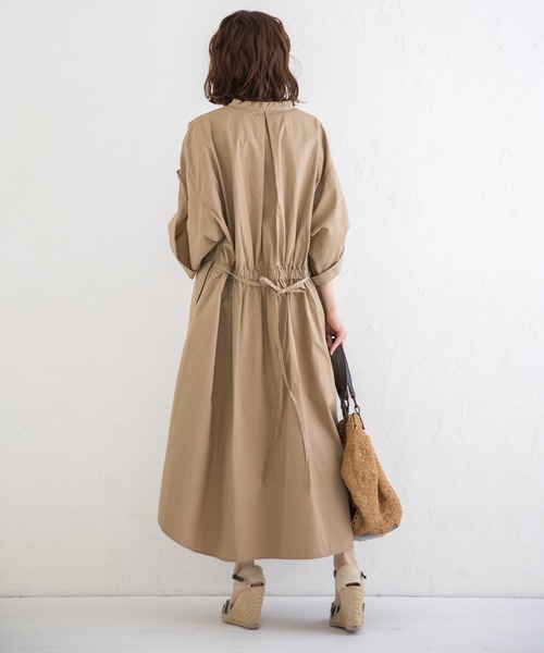Munich(ミューニック)の「ビンテージコットンツイル シャーリングシャツワンピース(シャツワンピース・レディース・ベージュ/カーキ/ブラック・FREE)」の16枚目の写真