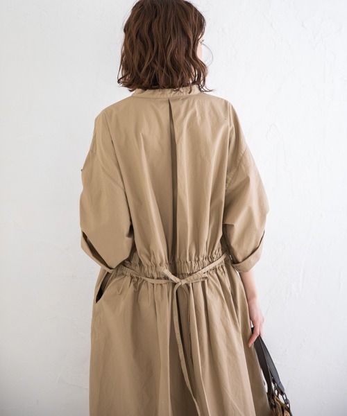 Munich(ミューニック)の「ビンテージコットンツイル シャーリングシャツワンピース(シャツワンピース・レディース・ベージュ/カーキ/ブラック・FREE)」の19枚目の写真