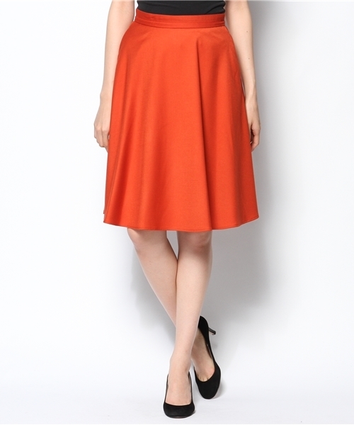 BEAMS LIGHTS Women's（ビームスライツ ウィメンズ）の「BEAMS LIGHTS / ミドルレングスフレア スカート（スカート・レディース・オフホワイト/オレンジ/ネイビー・36/38）」の15枚目の写真