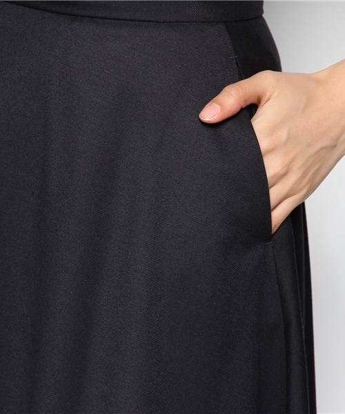 BEAMS LIGHTS Women's（ビームスライツ ウィメンズ）の「BEAMS LIGHTS / ミドルレングスフレア スカート（スカート・レディース・オフホワイト/オレンジ/ネイビー・36/38）」の8枚目の写真