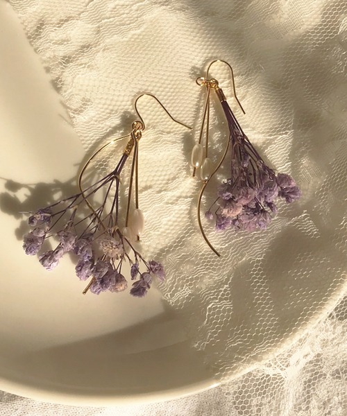 apres jour（アプレジュール）の「【apres jour×ARIAZ】フワラーブーケピアス（ピアス（両耳用）・レディース・パープル/イエロー/アイボリー/ライトピンク・FREE）」の12枚目の写真