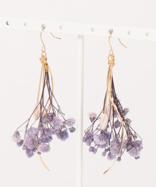 apres jour（アプレジュール）の「【apres jour×ARIAZ】フワラーブーケピアス（ピアス（両耳用）・レディース・パープル/イエロー/アイボリー/ライトピンク・FREE）」の7枚目の写真