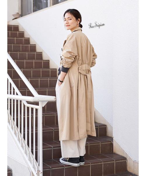 AMERICAN HOLIC（アメリカンホリック）の「バックギャザートレンチコート ＊（その他アウター・レディース・ベージュ/ネイビー/アイボリー・M/L）」の13枚目の写真