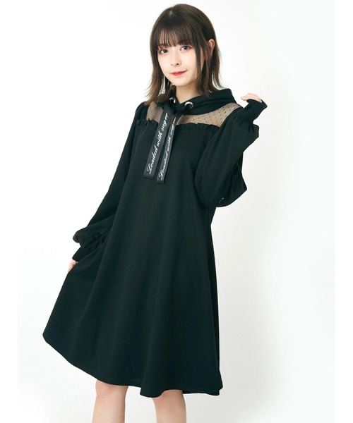 Ank Rouge アンクルージュ の Bearパーカーop ワンピース Wear