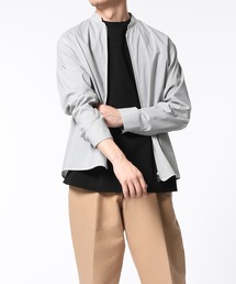 ADAM ET ROPE' | 【Ramie blend】オーバーサイズ ZIPシャツブルゾン/セットアップ対応(ブルゾン)