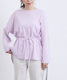 ADAM ET ROPE' | ベルト付きテレコプルオーバー(Tシャツ/カットソー)