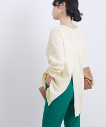 ADAM ET ROPE' | ベルト付きテレコプルオーバー(Tシャツ/カットソー)