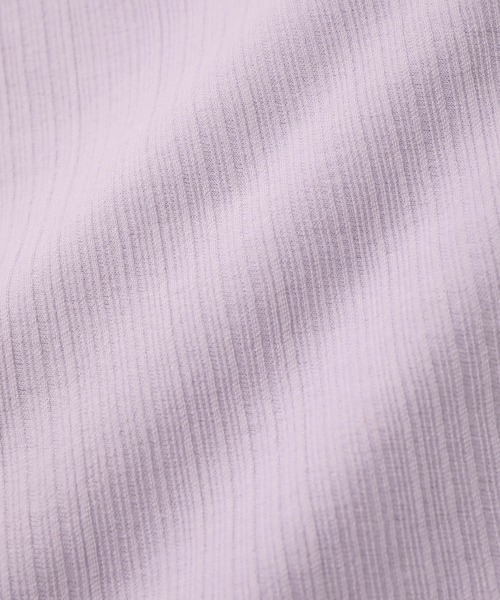 ADAM ET ROPE'(アダムエロペ)の「ベルト付きテレコプルオーバー(Tシャツ/カットソー・レディース・オフホワイト/パープル系その他・FREE)」の18枚目の写真