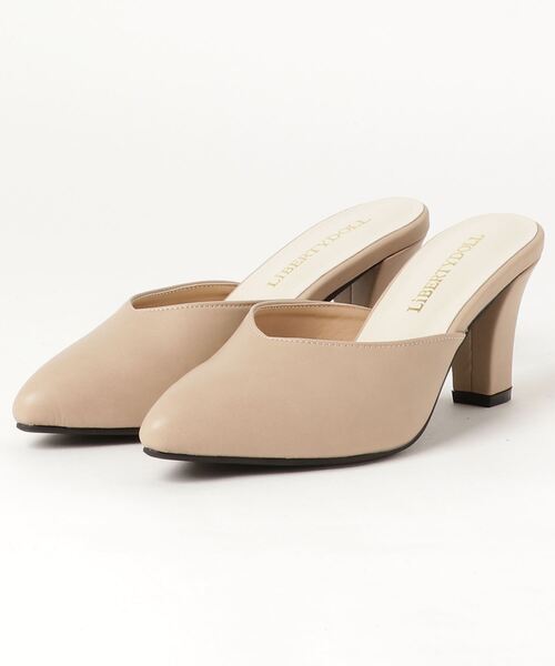 LibertyDoll（リバティードール）の「Liberty Doll / Vカット7cmチャンキーヒールミュール(5439)（サンダル・レディース・ネイビー/ブラウン/グレー/シルバー/パイソン/ベージュ/ブルー系その他2/グレイッシュベージュ/ベージュ系その他/ブラック系その他/アイボリー/ブラック/キャメル/レッド/シルバー系その他/ゴールド系その他/ブラック系その他2・LL/S/M/L）」の21枚目の写真