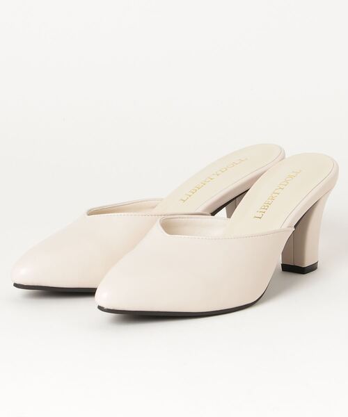 LibertyDoll（リバティードール）の「Liberty Doll / Vカット7cmチャンキーヒールミュール(5439)（サンダル・レディース・ネイビー/ブラウン/グレー/シルバー/パイソン/ベージュ/ブルー系その他2/グレイッシュベージュ/ベージュ系その他/ブラック系その他/アイボリー/ブラック/キャメル/レッド/シルバー系その他/ゴールド系その他/ブラック系その他2・LL/S/M/L）」の20枚目の写真