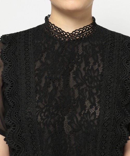 PAGEBOY（ページボーイ）の「レースハイネックSS（シャツ/ブラウス・レディース・ホワイト/ブラック/アイボリー・FREE）」の14枚目の写真