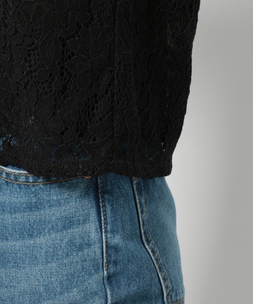 PAGEBOY（ページボーイ）の「レースハイネックSS（シャツ/ブラウス・レディース・ホワイト/ブラック/アイボリー・FREE）」の16枚目の写真