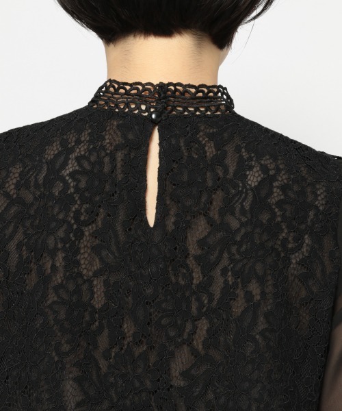 PAGEBOY（ページボーイ）の「レースハイネックSS（シャツ/ブラウス・レディース・ホワイト/ブラック/アイボリー・FREE）」の17枚目の写真