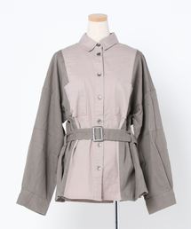 Culture Medium | ツイル配色ミリタリーシャツ(シャツ/ブラウス)