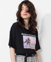 WEGO | WEGO/カラーレインボーフォトプリントTシャツ(Tシャツ/カットソー)