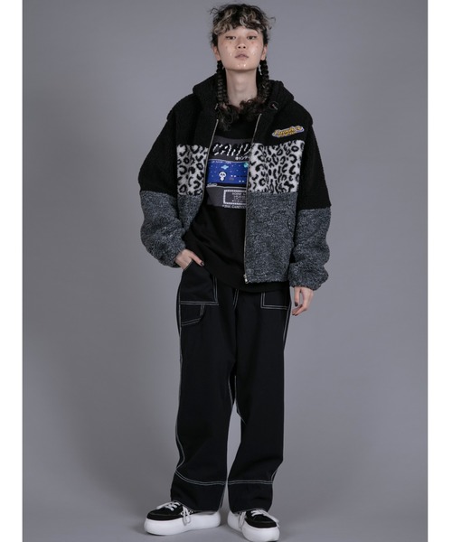 Candy Stripper（キャンディストリッパー）の「WIDE TAPERED パンツ（その他パンツ・レディース・イエロー/ライトグリーン/ブラウン/ブラック・1/2）」の5枚目の写真