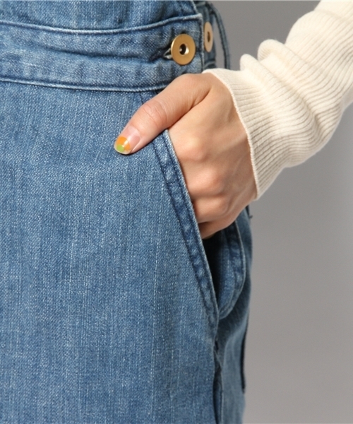 CIAOPANIC TYPY（チャオパニックティピー）の「デニムサロペットスカート（デニムスカート・レディース・ネイビー/ブルー・MEDIUM/SMALL）」の11枚目の写真