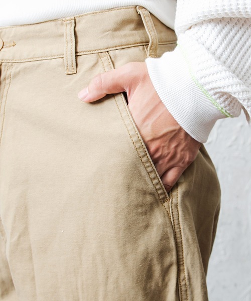 MinoriTY（マイノリティ）の「【MinoriTY】ワイドカーゴパンツ M-65  ミリタリーパンツ ワイドパンツ 裾ドローコード メンズ コットン素材（カーゴパンツ・メンズ・カーキ/ベージュ/ブラック/ホワイト/ブルー/オレンジ/グレー・M/L/XL/S）」の9枚目の写真