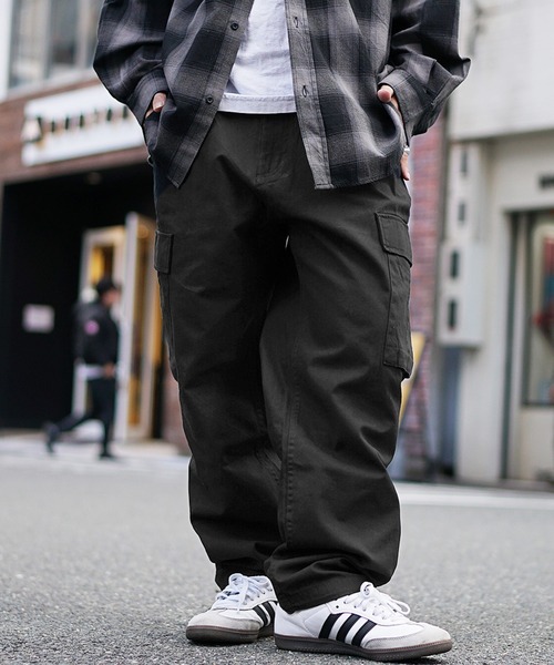 セール】【MinoriTY】ワイドカーゴパンツ M-65 ミリタリーパンツ