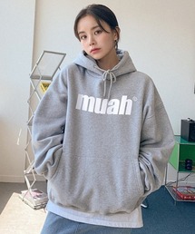 『muah muah/ムーアムーア』BALANCE MUAH LOGO HOODIE/バランス MUAH ロゴ フーディー/プルオーバーパーカー